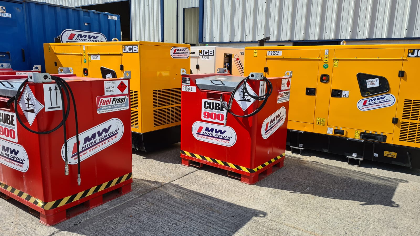 Package of new JCB 66KVA Generators & Ex Rental Fuel Tanks SOLD...waiting on customer to collect !!